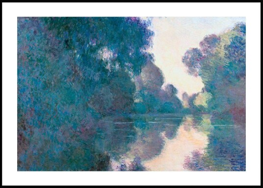 Claude Monet - Morning on the Seine near Giverny Plakat Plakat / 30x40cm