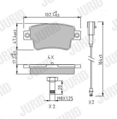 Bremseklosser JURID 573345J Bremseklosser JURID 573345J