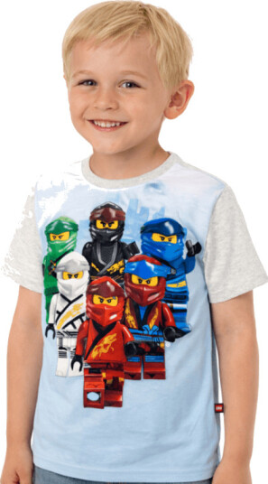 LEGO Ninjago kortermet t skjorte Grå melange (104)