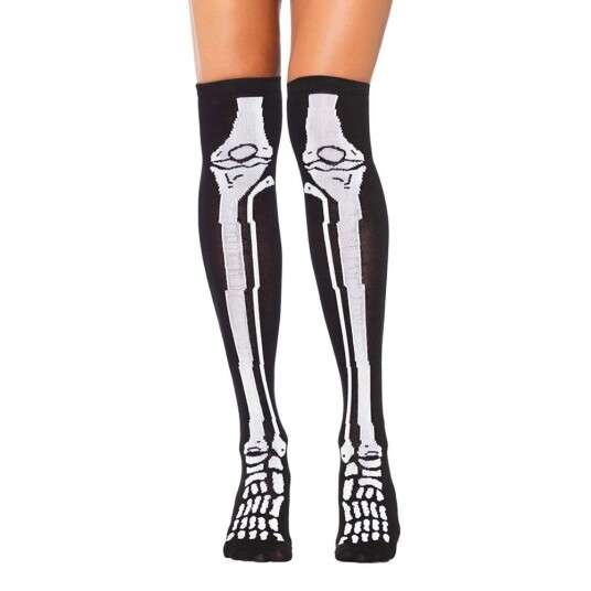 Leg Avenue Knestrømper Skjelett Deluxe