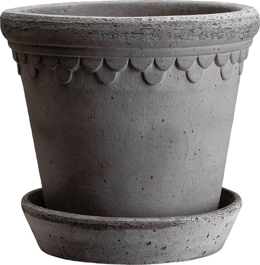 Bergs Potter Potte med fat Københavner RAW diameter 30 cm Grå Bergs Potter Potte med fat Københavner RAW diameter 30 cm Grå