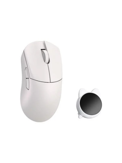 WLMouse Huan Trådløs 8K Gamingmus med Optiske Brytere i Hvit
