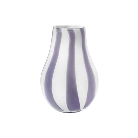 Ada Stripe Vase 22,5 cm Orchid/Light Purple