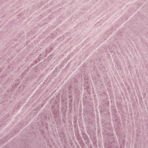 Drops Kid-Silk Garn Unicolor 04 Mellomrosa