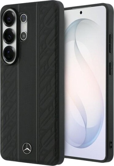 Mercedes Laurel Leaves Vertical Stripes MagSafe Case for Samsung Galaxy S26 Ultra Black