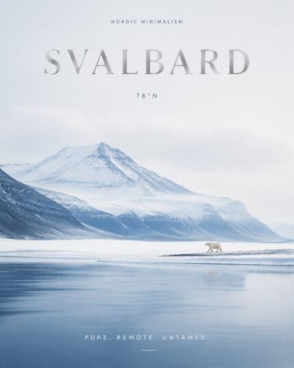 Plakat Svalbard Nordisk Minimalisme