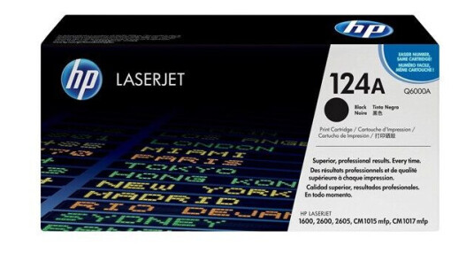 HP 124A / Q6000A Black Toner - Laser toner Svart