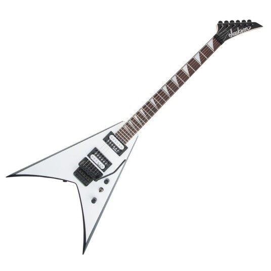 Jackson JS Series King V JS32 Hvit with Svart Bevels