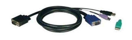 Tripp Lite 6ft USB / PS2 Cable Kit for KVM Switches B040 / B042 Series KVMs 6' - keyboard / video / mouse (KVM) cable kit - 1.8 m