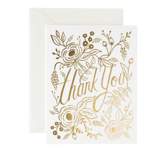 Rifle Paper Co. Takkekort Marion Thank You Rifle Paper Co. Takkekort Marion Thank You