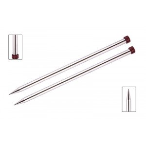KnitPro Nova Metall Strikkepinner / Genserpinner Messing 40cm 3,50mm /