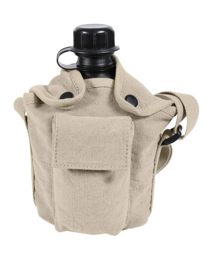 Rothco Vintage Canvas-bæreveske for kantine Khaki Beige