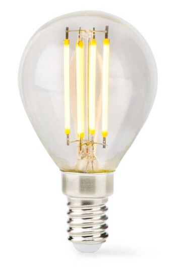 Nedis LED lyspære E14 | G45 4.5 W 470 lm 2700 K Dimbar Varm Hvit Retro Style 1 stk. Klart
