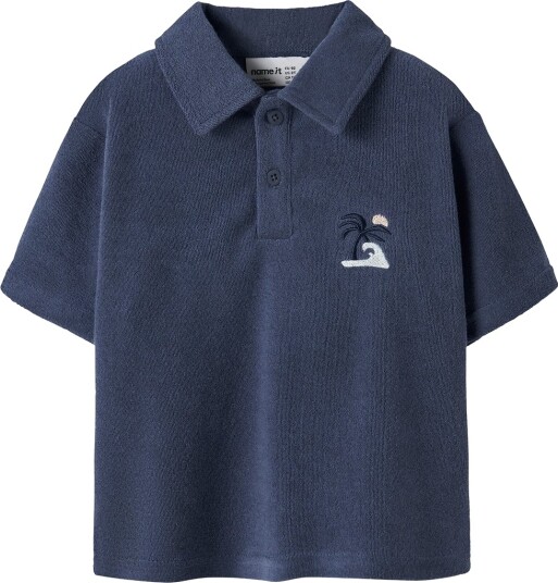 Name It Nmmjared Ss Nreg Terry Polo Navy 104