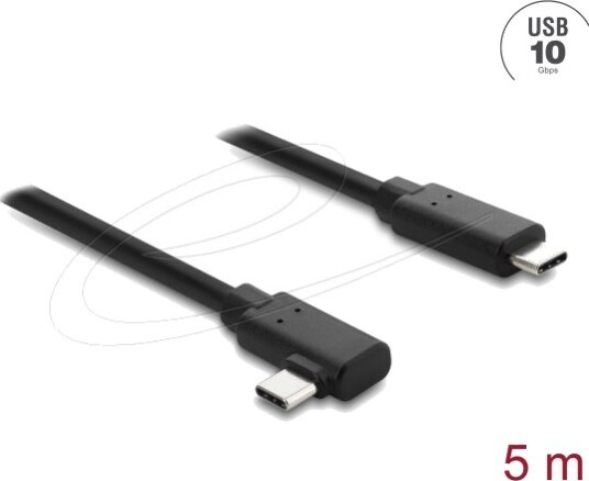 Delock 87240 5 M Usb C Usb C Usb 2.0 10 Gbit/Sek Svart