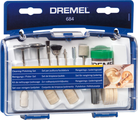 Dremel 684 Rengjørings- og Poleringssett med 20 Deler for Elektroverktøy Dremel 684 Rengjørings- og Poleringssett med 20 Deler for Elektroverktøy