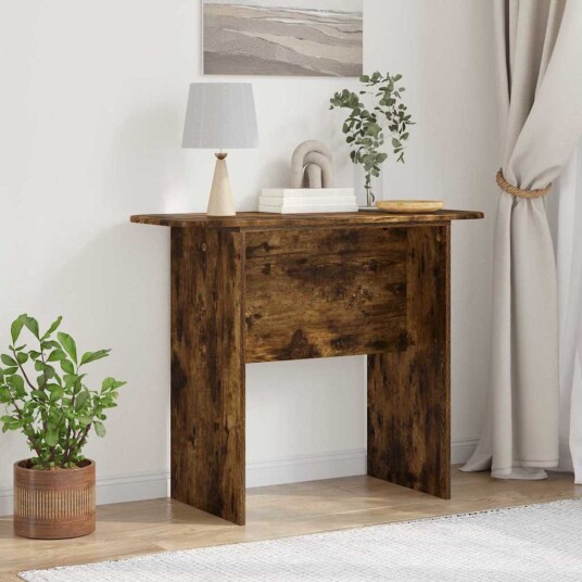 vidaXL Konsollbord Røkt eik 93 x 40 x 75 cm Konstruert tre