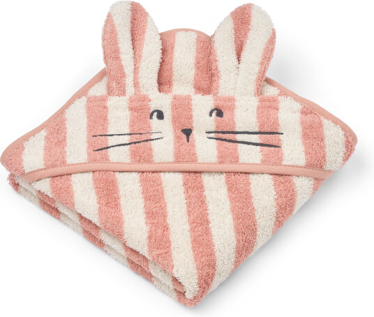 Liewood Albert Hooded Towel Pink One Size Liewood Albert Hooded Towel Pink One Size