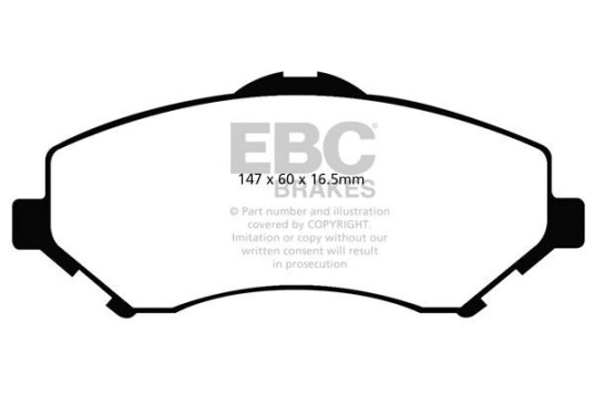 Bremseklosser EBC Brakes DP61798 Bremseklosser EBC Brakes DP61798