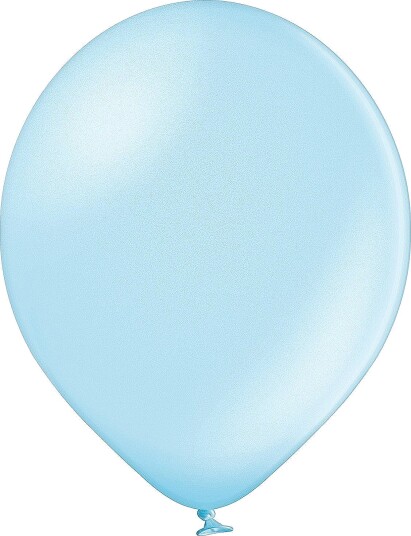 IPK Balloon 30 Cm Metallic Shimmer Light Blue 25 Pcs/Pack Blue ONE SIZE