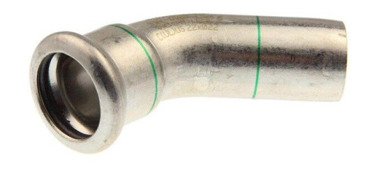 Vsh Fabrieken Xpr stainless elbow 45 deg. øf 15 Vsh Fabrieken Xpr stainless elbow 45 deg. øf 15