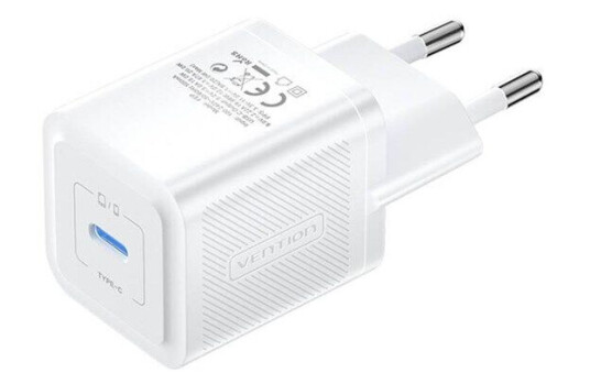 Vention Wall charger FEPW0-EU USB-C 20W GaN (white) Vention Wall charger FEPW0-EU USB-C 20W GaN (white)