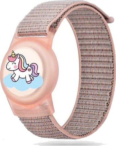 Tech-Protect Nylon Strap for Apple AirTag 1/2 - Pink