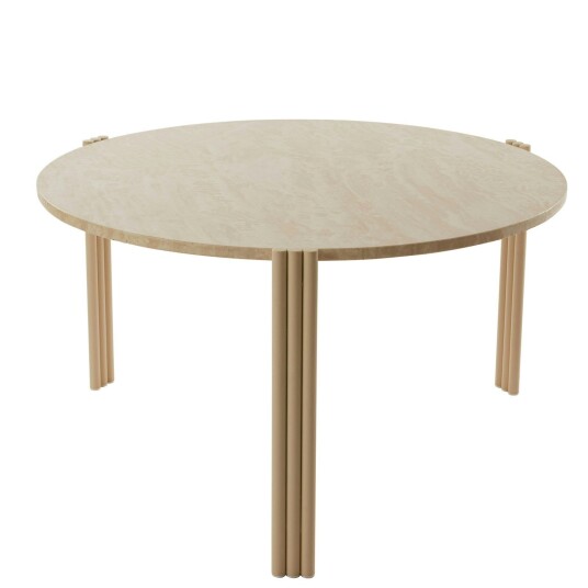 Aytm Tribus Salongbord Laget av stål 80 cm Sand/Travertin