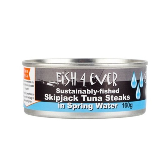 Fish 4 ever skipjack tuna chunks 160 gr Fish 4 ever skipjack tuna chunks 160 gr