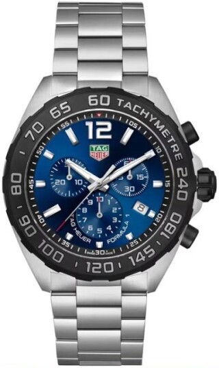 TAG Heuer Herreklokke CAZ101AV.BA0842 Formula 1 Blå/Stål Ø43 mm TAG Heuer Herreklokke CAZ101AV.BA0842 Formula 1 Blå/Stål Ø43 mm