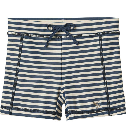 Wheat Badebukser - UV40+ - Ulrik - Blue Stripe - Wheat - 10 år (140) - Badetøy Blå Hvit