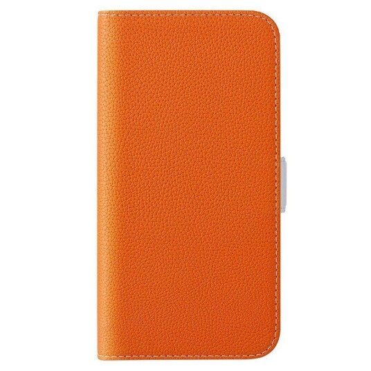 INCOVER Samsung Galaxy A24 PU Litchi Skin Flip Deksel med Magnetisk Luk - Oransje