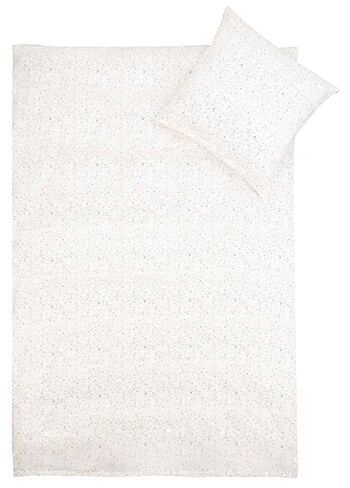 Borg Living Baby sengetøy 70x100 cm 100% Bomullssateng Marble Hvit