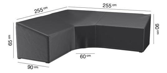 AeroCover Møbeltrekk Aerocover Til loungegruppe 255 x 255 cm Svart