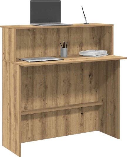 Resepsjonspult artisan eik 100x50x103,5 cm konstruert tre
