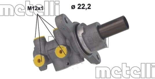 Hovedbremsesylinder METELLI 05-1214 Hovedbremsesylinder METELLI 05-1214