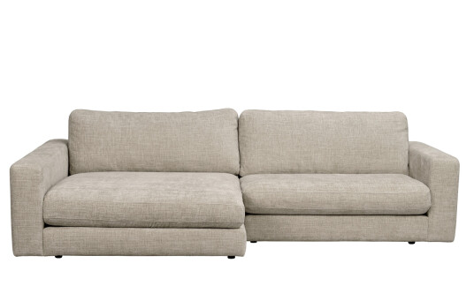 Rowico Home DUNCAN sofa 3 seter sjeselong venstre gråbeige