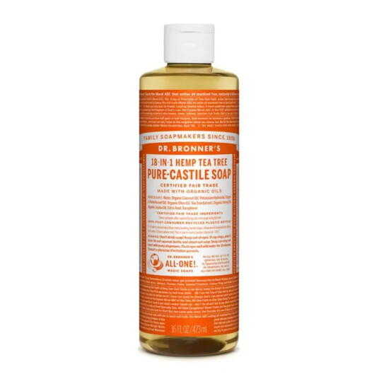 Dr Bronner tea tree såpe 475 ml