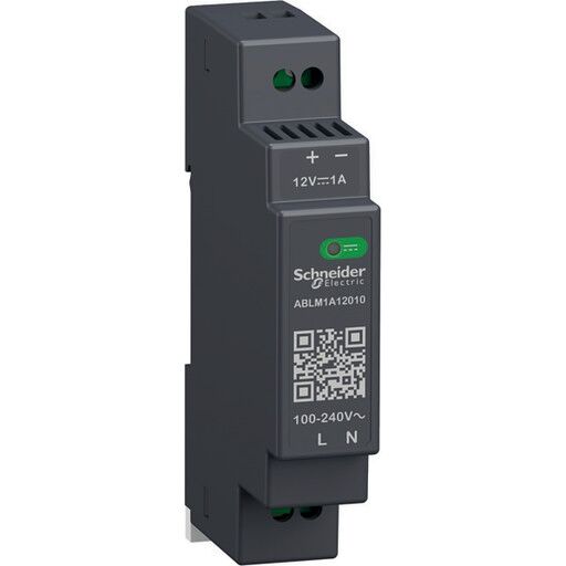 Schneider Electric Modicon Switchmode Strømforsyning Modular Til Din-Skinne Med 12 Vdc 12 W-1 A Udgang Og 100-240 Vac 1-Faset Forsyning Schneider Electric Modicon Switchmode Strømforsyning Modular Til Din-Skinne Med 12 Vdc 12 W-1 A Udgang Og 100-240 Vac 1-Faset Forsyning