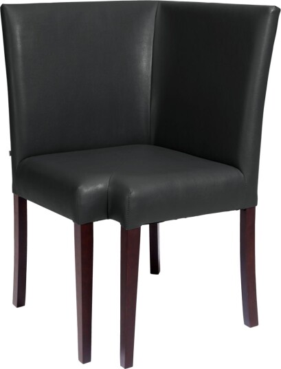 VEGA Hjørnedel Elegance; 63x63x95.5 cm BxDxH; Sete Svart Ramme Wenge