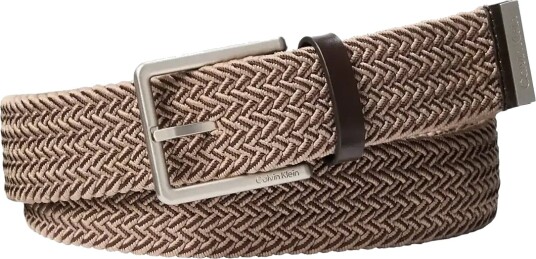Calvin Klein Warmth Buckle Braided 35Mm   Beige   85