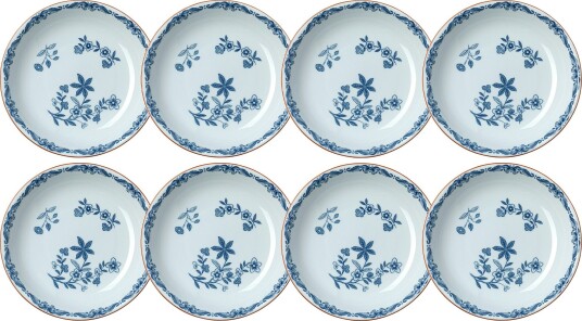 Ostindia Dyp Tallerken 22 cm 8 pk