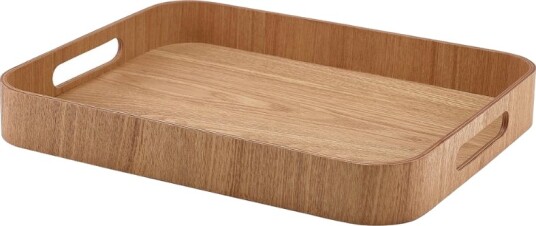 Tjenerbakke Lys Finér Tre 35,5 x 28cm