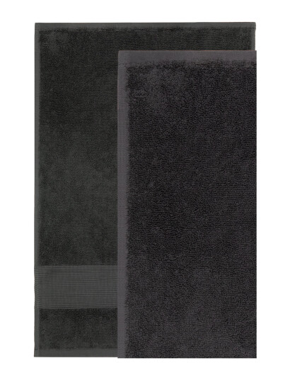Lacoste Home Llecroco Guest Towel - Grey - 40X60CM