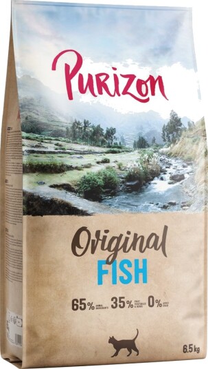 Purizon Tørrfôr Adult Cat Original Daily 65% Sparepakke Fisk 2 X 6.5 kg