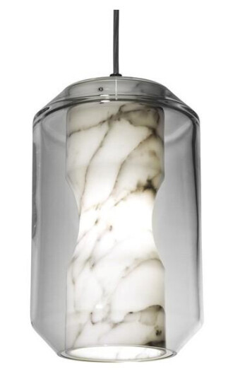 Lee Broom Chamber Light Taklampe Stor Carrara Marble/Krystall Lee Broom Chamber Light Taklampe Stor Carrara Marble/Krystall