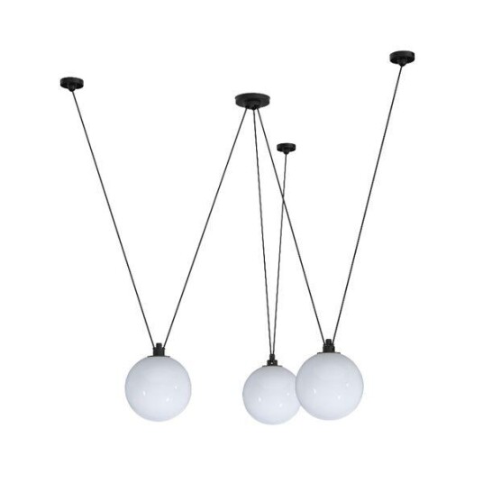 Lampe Gras N325 Taklampe Mattert Glass Round