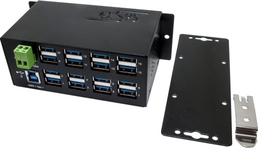 Exsys Ex-1113Hms, Usb 3.2 Gen 1 (3.1 Gen 1) Type-B, Usb 3.2 Gen 1 (3.1 Gen 1) Type-A, 5000 Mbit/S, Sort, Usb, 7 - 24 V