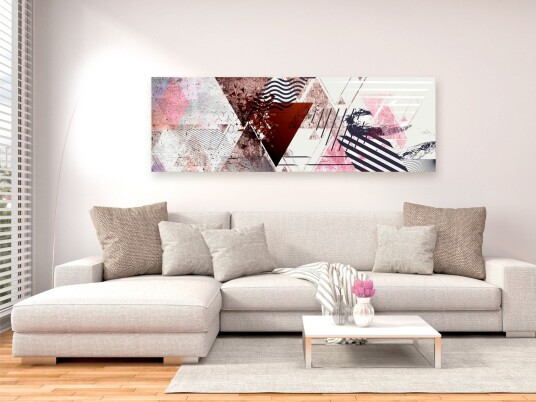 Tavle Geometric Background 1 Part Narrow 120X40 Artgeist sp. z o. o.