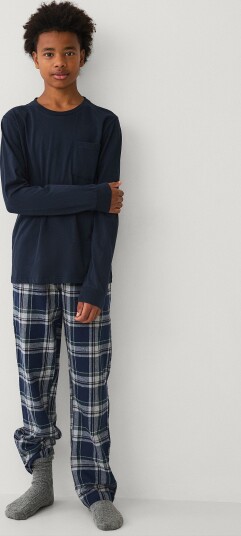 Ellos Collection   Pysjsett i bomull   Blå